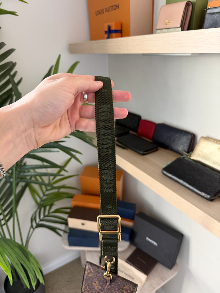 Louis Vuitton Monogram Multi Pochette Felicie Crossbody Bag Brown w/Full Inclusion QAS13