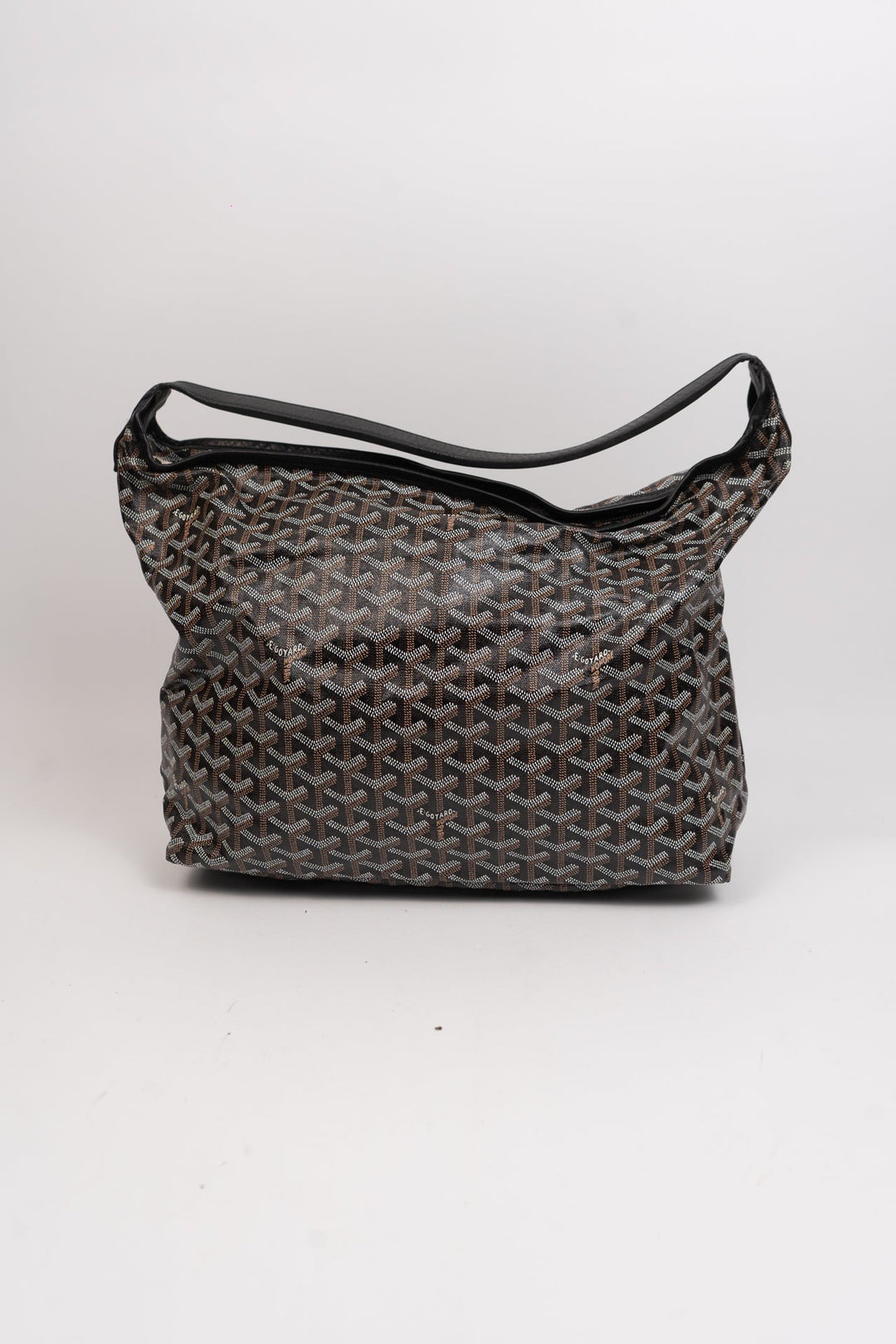 Goyard Leather Boheme Shoulder Black EX1