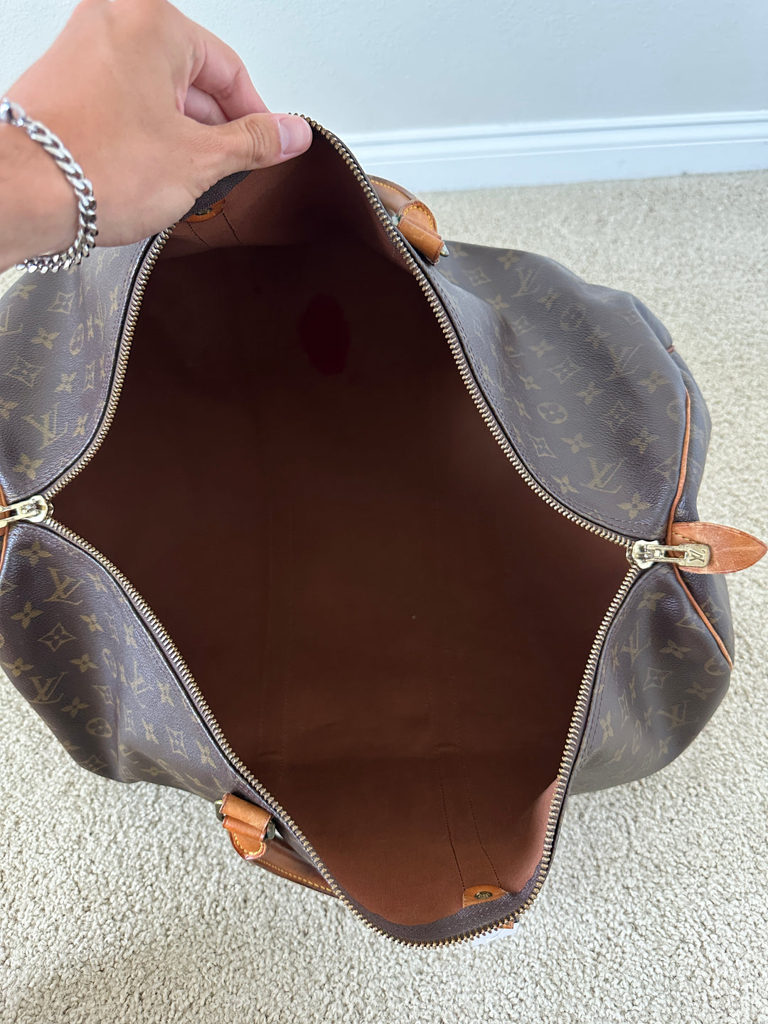 Louis Vuitton Monogram Keepall 55 Travel Boston Bag GG79