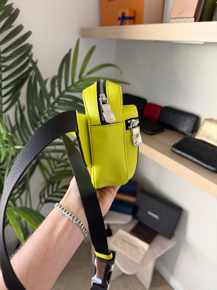 Louis Vuitton Taigarama Out Door Bum Bag Neon Yellow QAS10