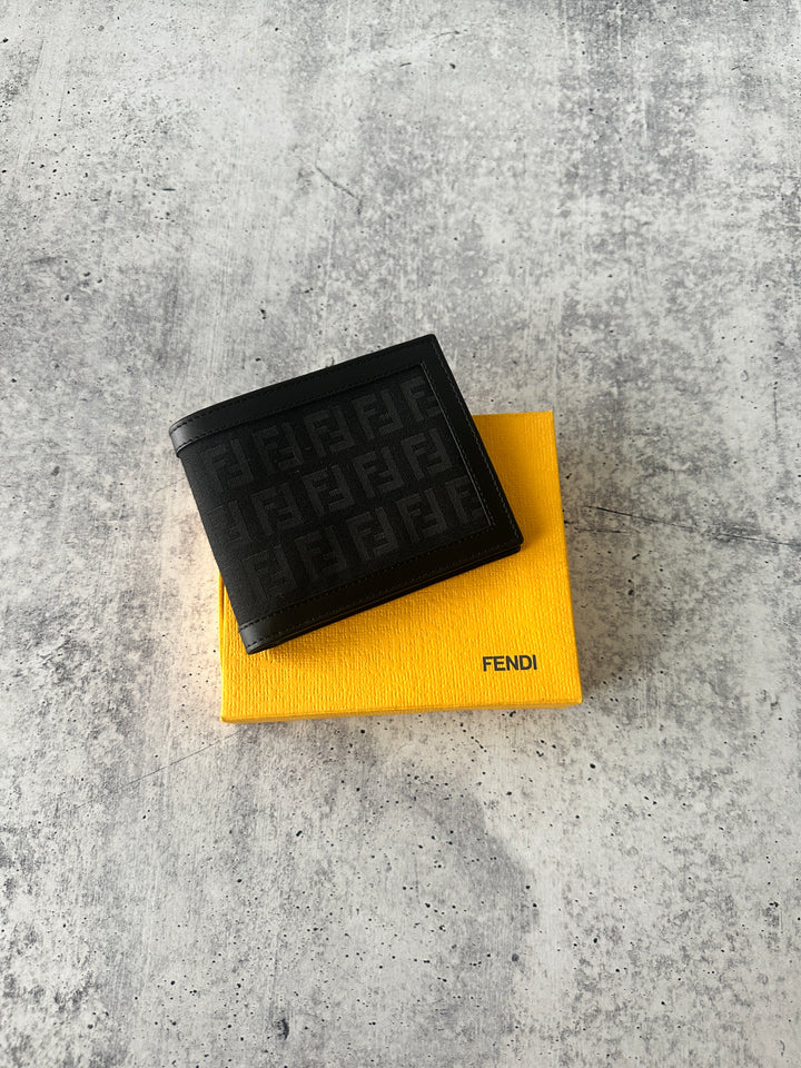 Fendi Canvas x Leather Zucca Bifold Wallet QA14
