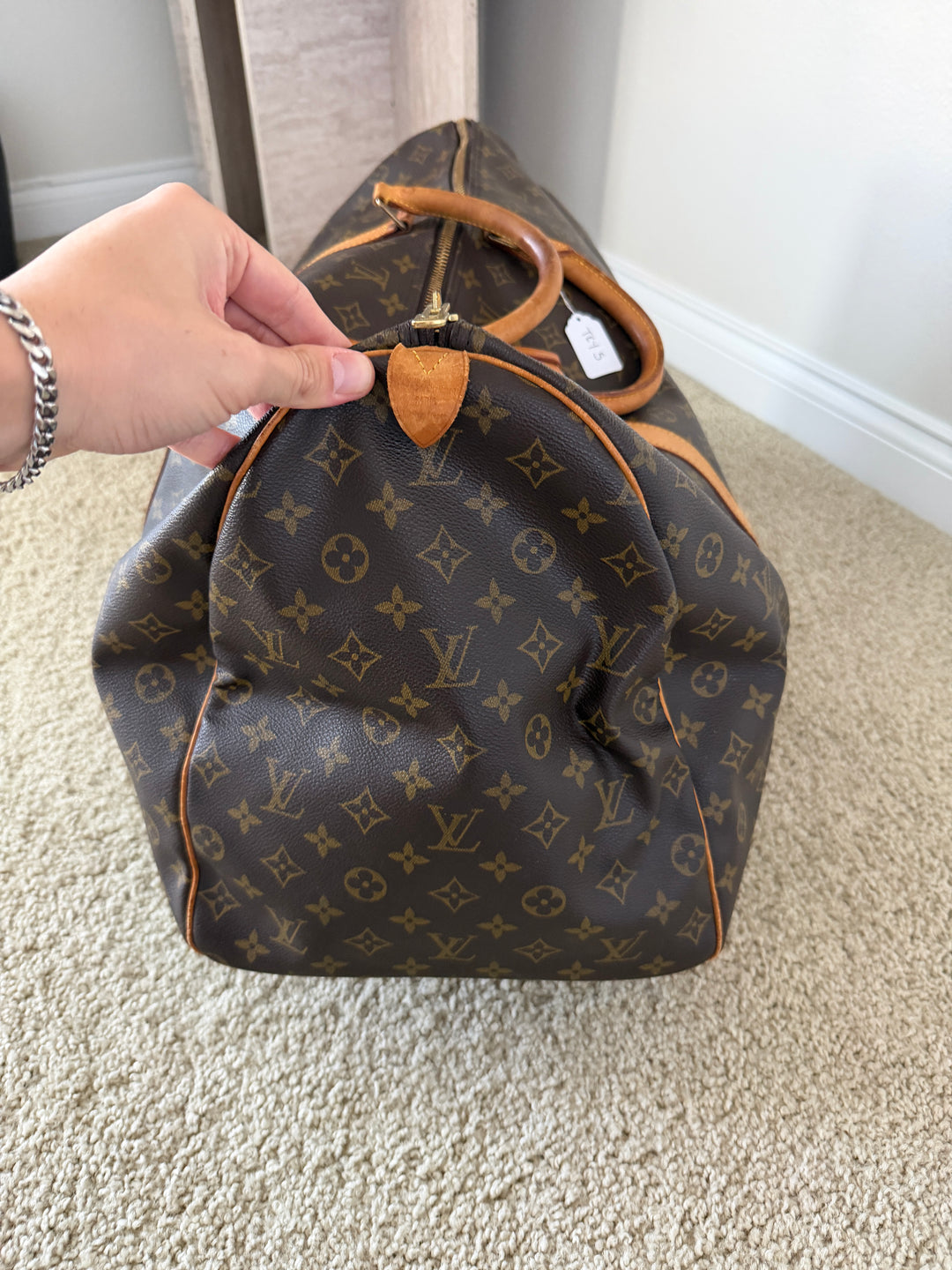 Louis Vuitton Monogram Keepall 60 Travel Boston Bag TRY5