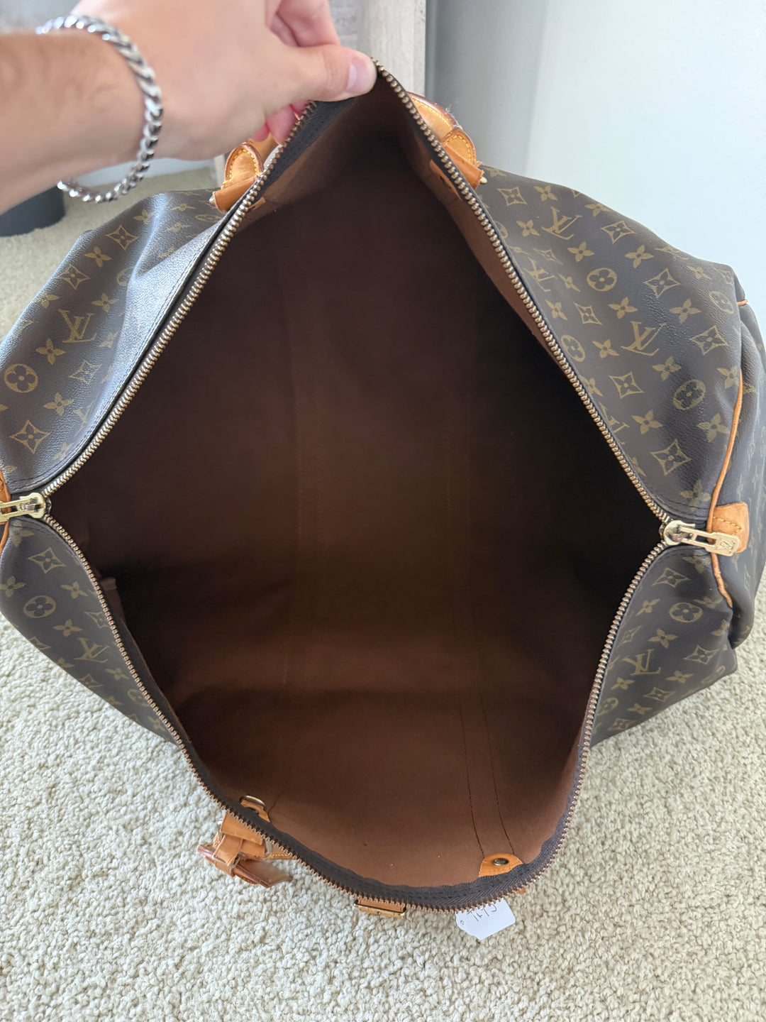 Louis Vuitton Monogram Keepall 60 Travel Boston Bag TRY5