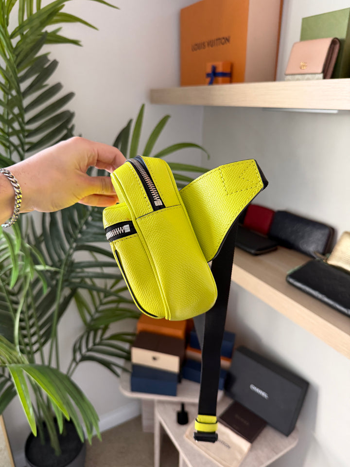 Louis Vuitton Taigarama Out Door Bum Bag Neon Yellow QAS10