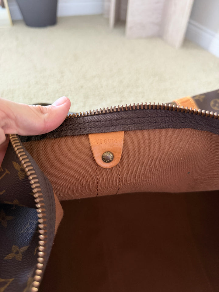 Louis Vuitton Monogram Keepall 60 Travel Boston Bag TRY5