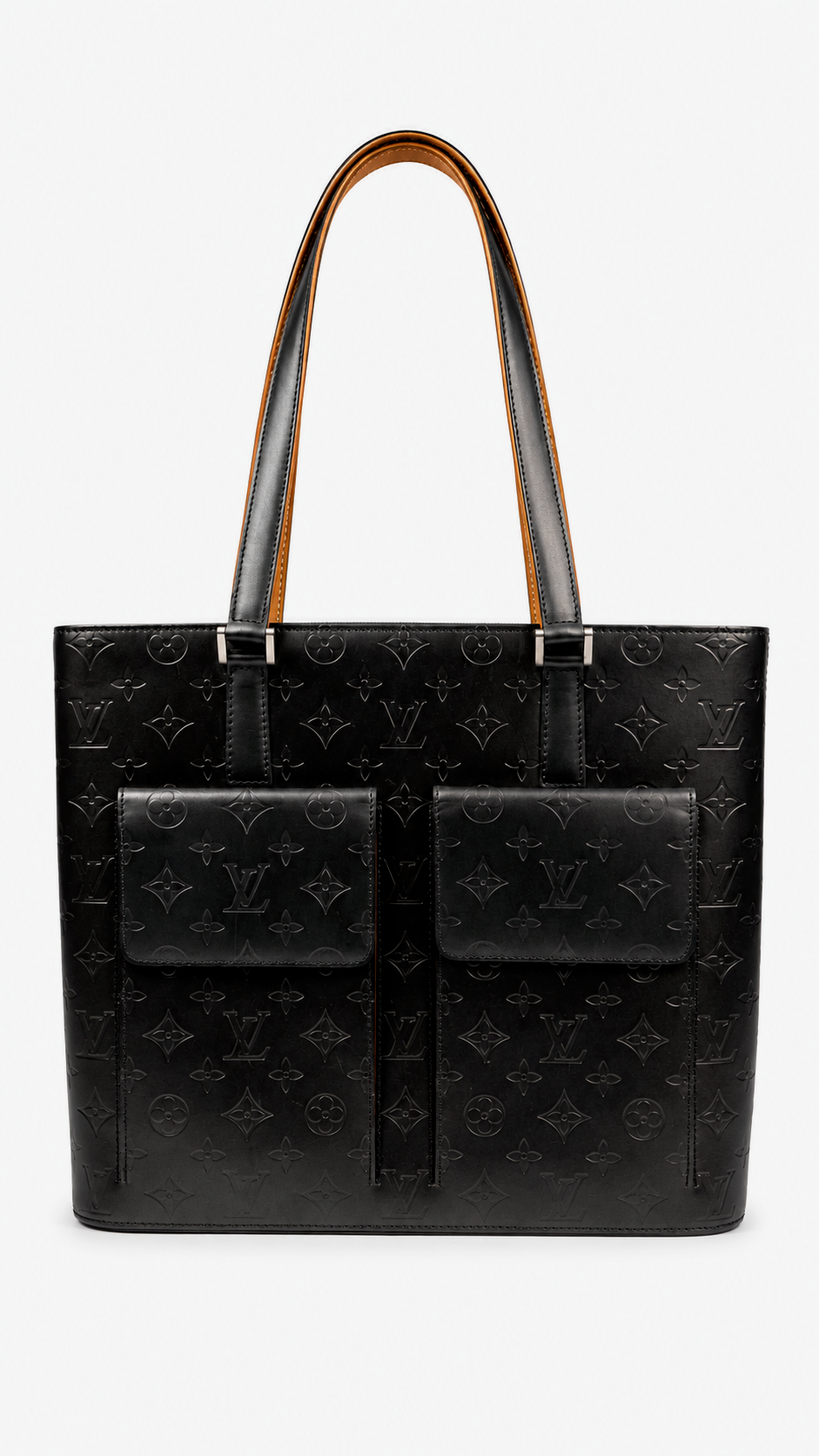 Louis Vuitton Monogram Matte Vernis Wilwood GM Shoulder Bag Black EX12