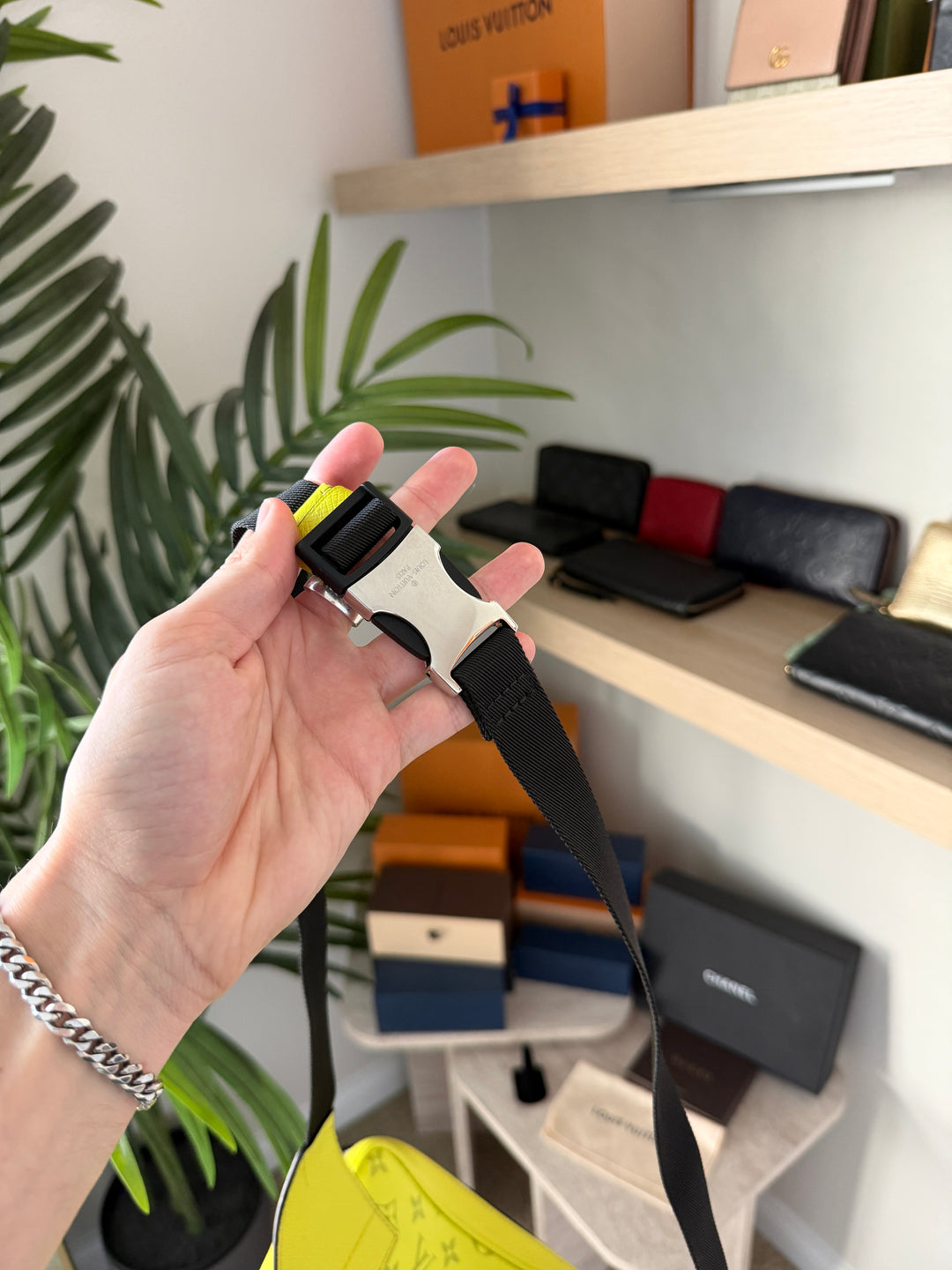 Louis Vuitton Taigarama Out Door Bum Bag Neon Yellow QAS10