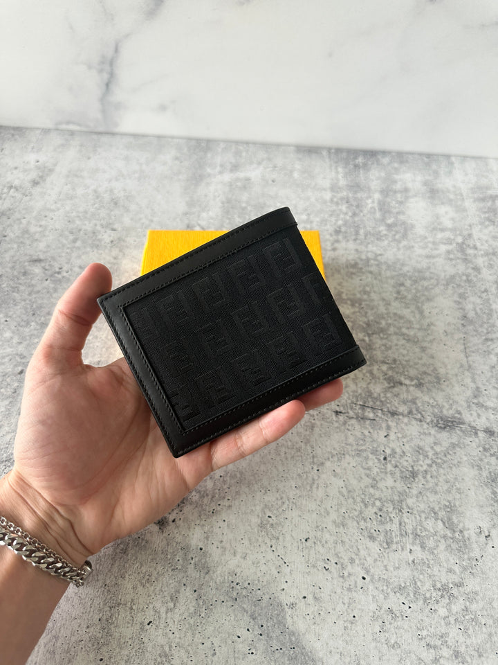 Fendi Canvas x Leather Zucca Bifold Wallet QA14