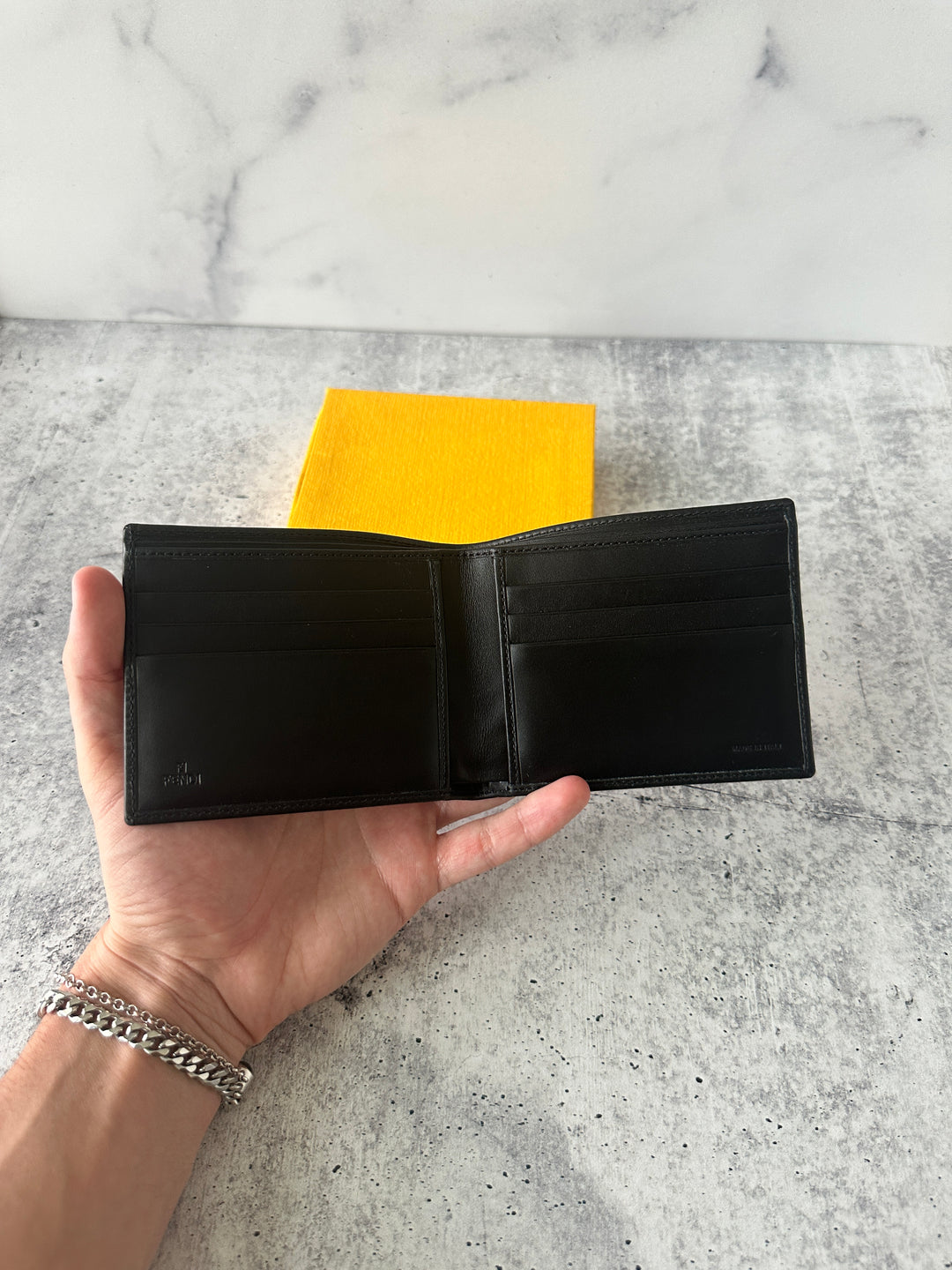 Fendi Canvas x Leather Zucca Bifold Wallet QA14