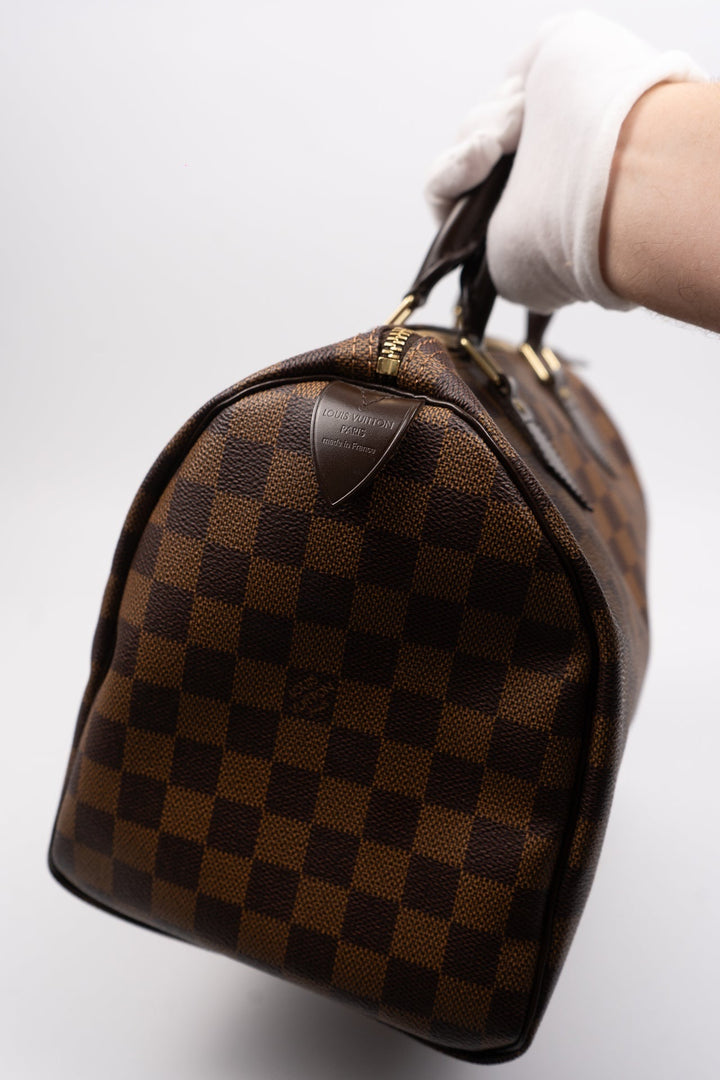 Louis Vuitton Damier Speedy 30 Brown EX9