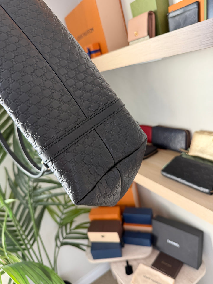 Gucci GG Guccissima Tote Bag Black #507