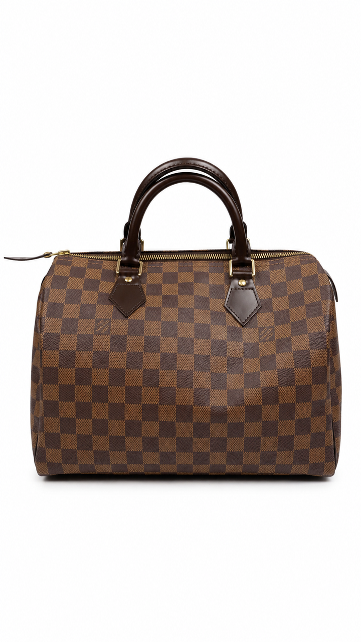 Louis Vuitton Damier Speedy 30 Brown EX9