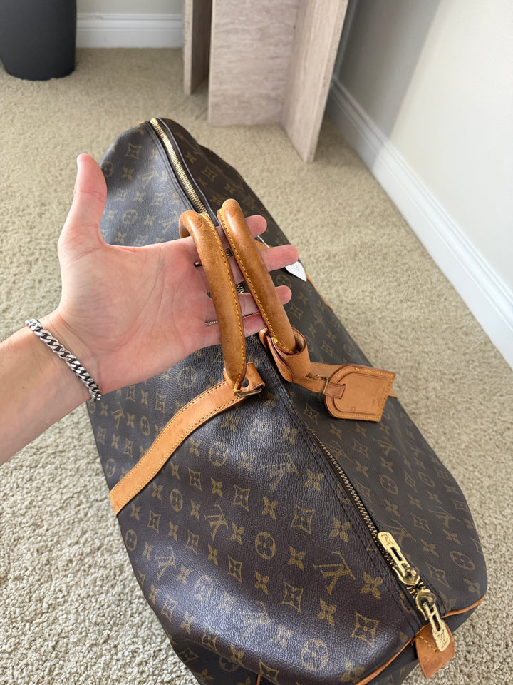 Louis Vuitton Monogram Keepall 60 Travel Boston Bag TRY5