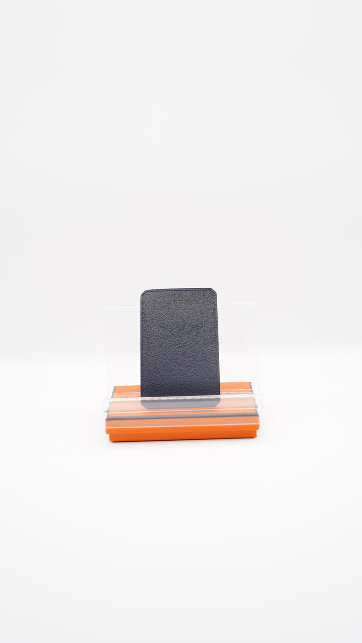 Hermes Tricolor Calf Leather Card Holder w/Full Inclusion TT6