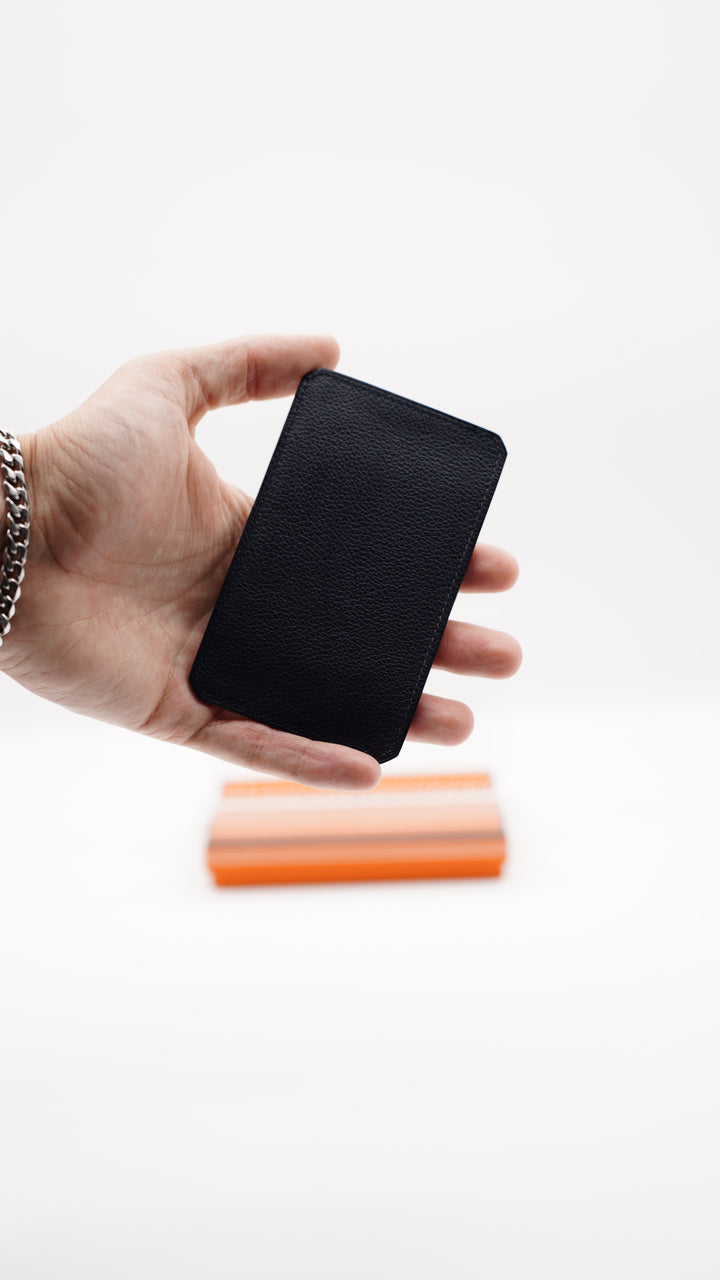 Hermes Tricolor Calf Leather Card Holder w/Full Inclusion TT6
