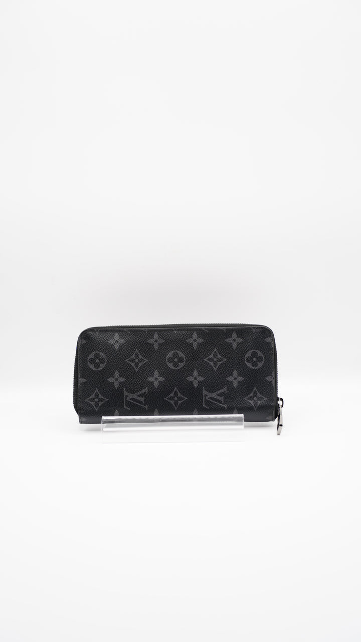 Louis Vuitton Monogram Eclipse Travel Organizer Long Wallet Black TT2
