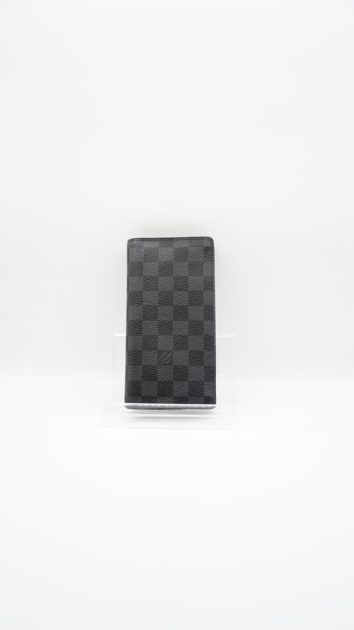 Louis Vuitton Damier Graphite Brazza Long Travel Bifold Wallet AW2
