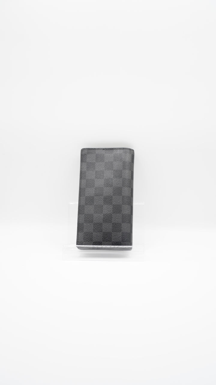 Louis Vuitton Damier Graphite Brazza Long Travel Bifold Wallet AW2