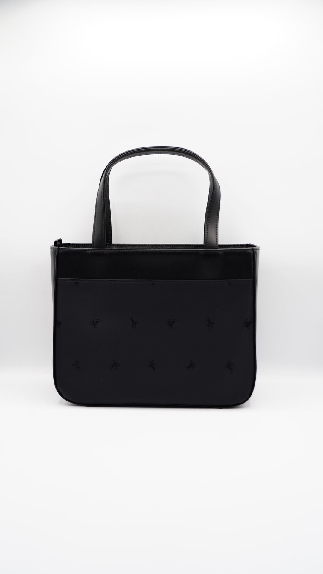 Burberry Nylon Nova Check Small Tote Bag Black SF11