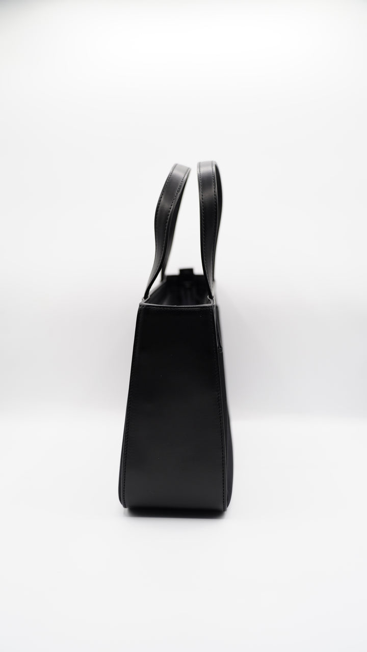 Burberry Nylon Nova Check Small Tote Bag Black SF11