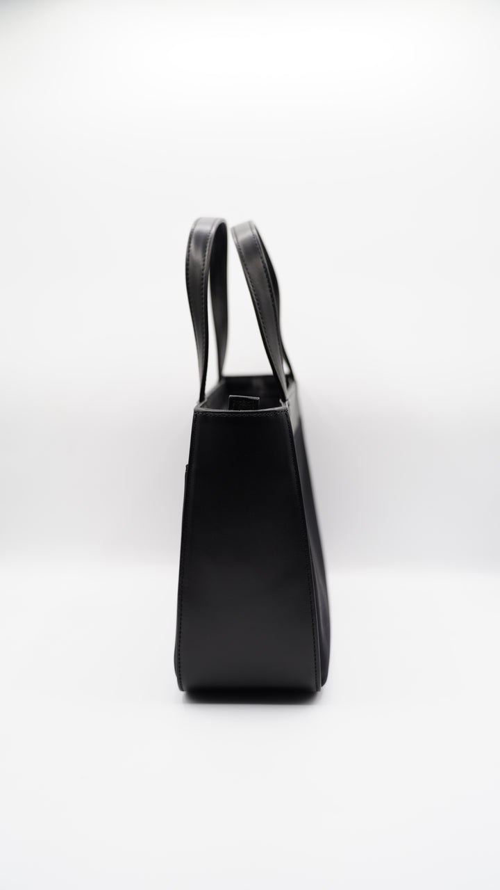 Burberry Nylon Nova Check Small Tote Bag Black SF11