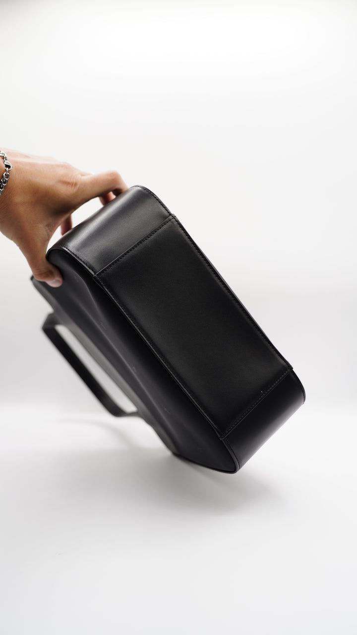 Burberry Nylon Nova Check Small Tote Bag Black SF11