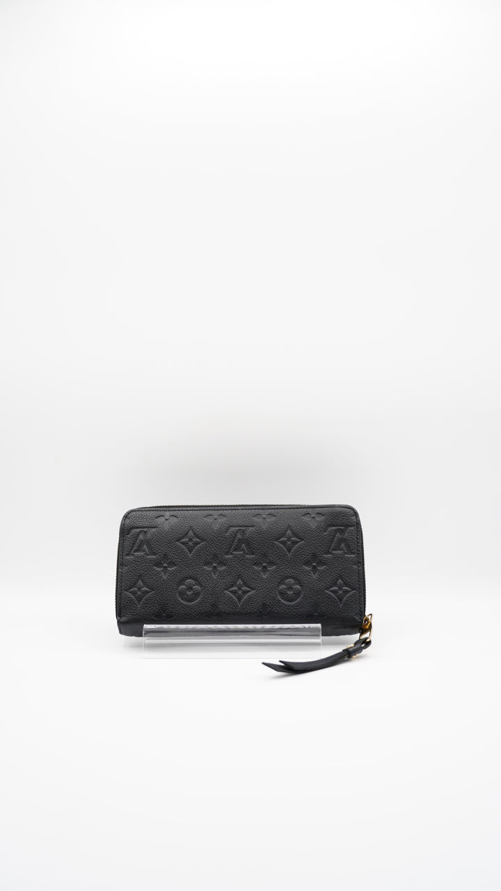 Louis Vuitton Empreinte Zippy Wallet Noir Black SF17