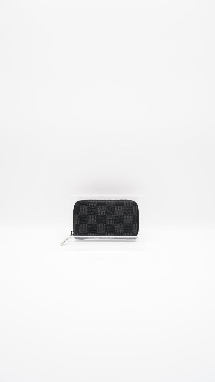Louis Vuitton Damier Graphite Compact Zippy Coin Purse SF20