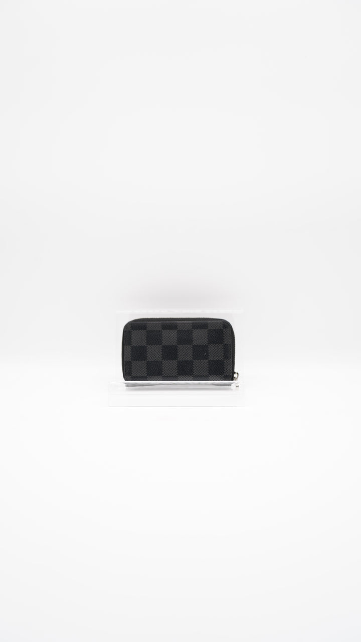 Louis Vuitton Damier Graphite Compact Zippy Coin Purse SF20