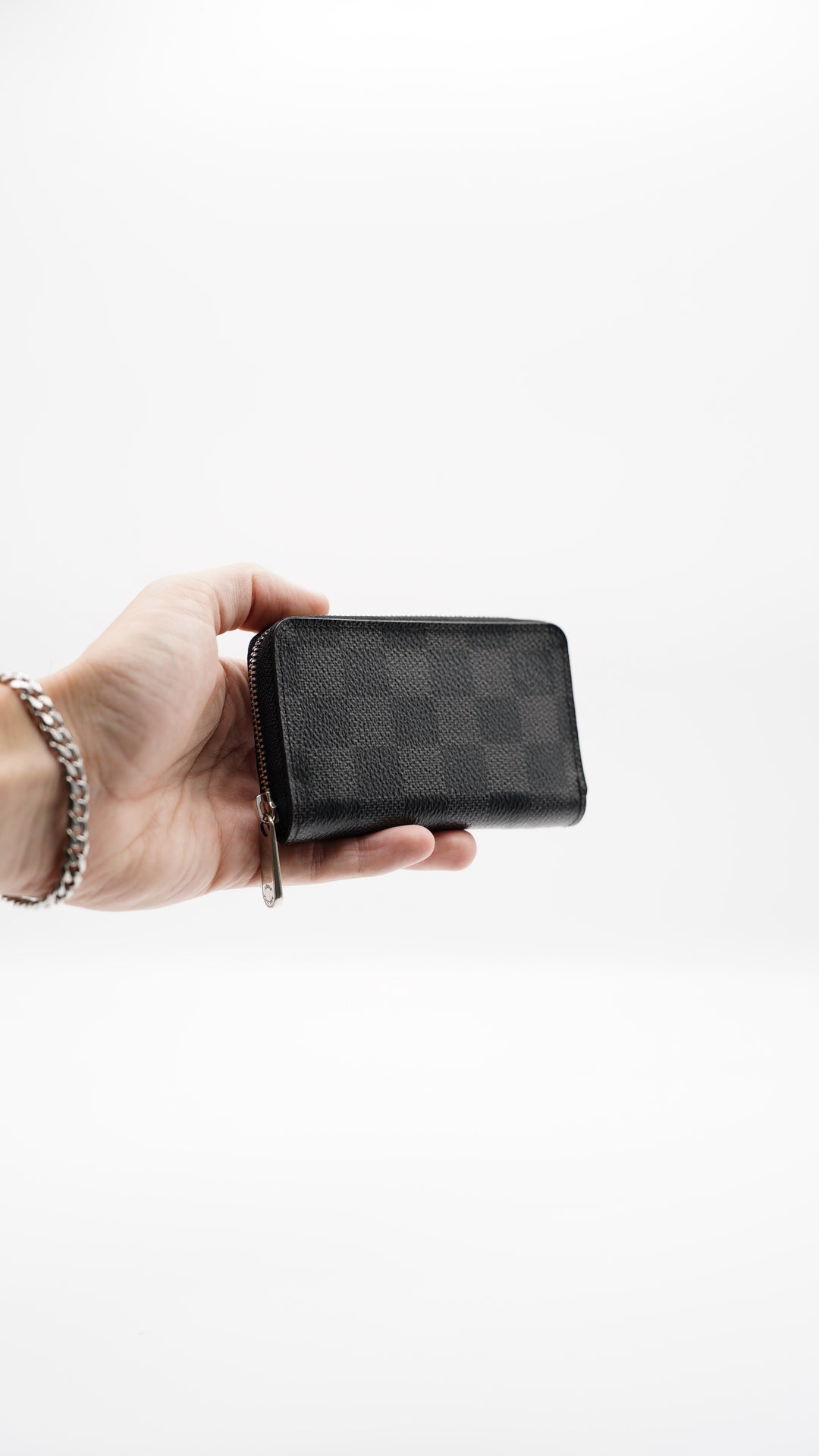 Louis Vuitton Damier Graphite Compact Zippy Coin Purse SF20