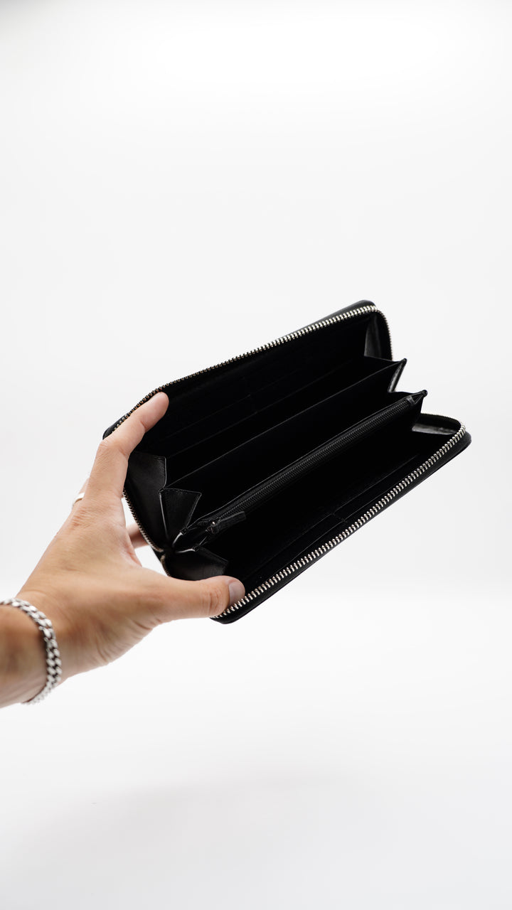 Gucci GG Interlocking Long Wallet Black w/Full Inclusion SF19