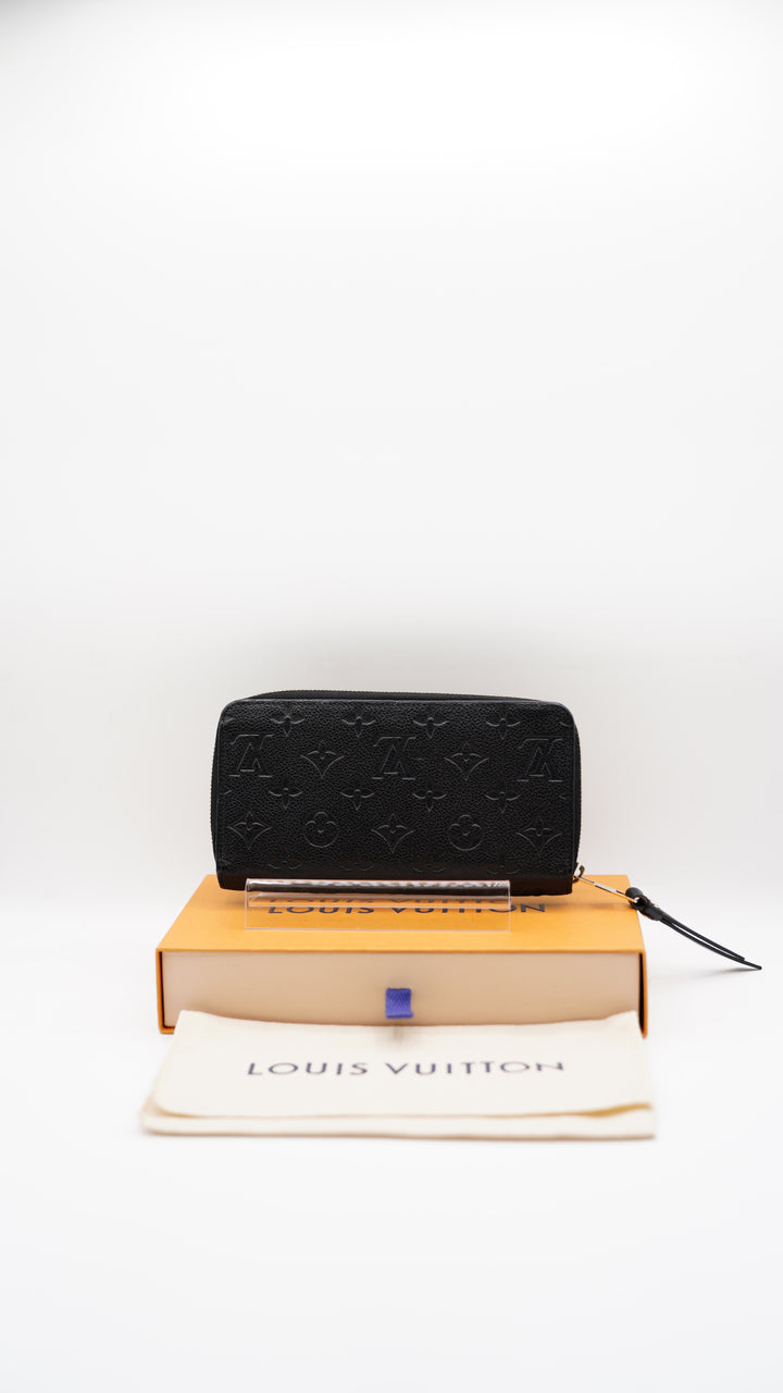 Louis Vuitton Empreinte Zippy Wallet Noir Black w/Full Inclusion SF22