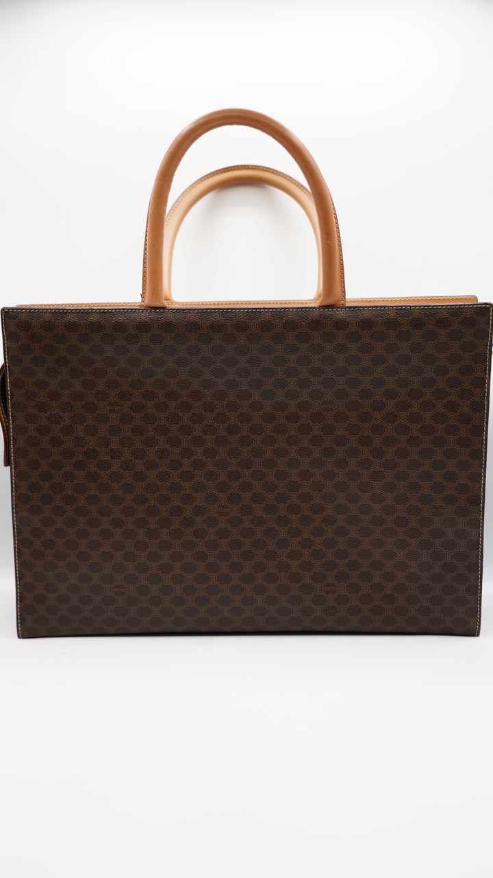 Celine Leather Macadam GM Hand Bag Brown SF26