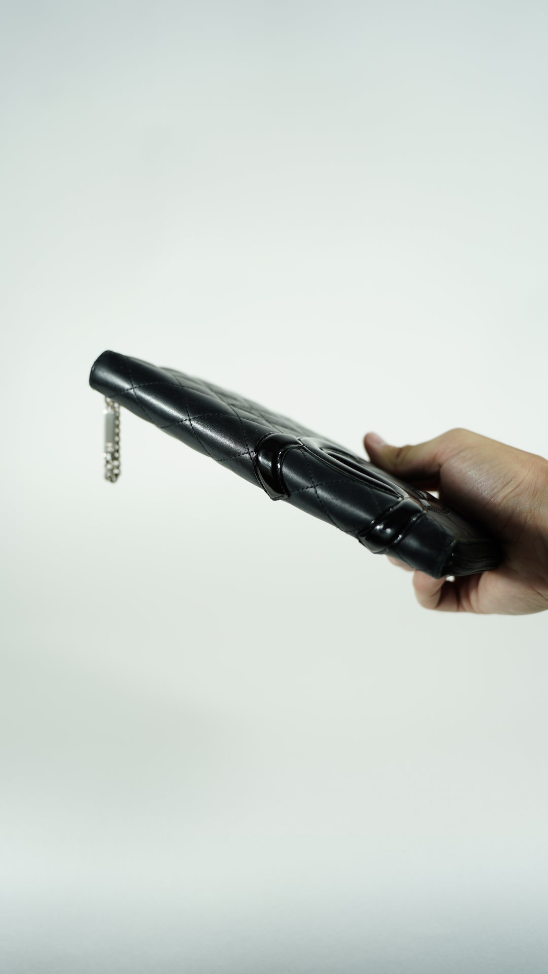 Chanel Cambon CC Jumbo Long Zippy Wallet Black SF39