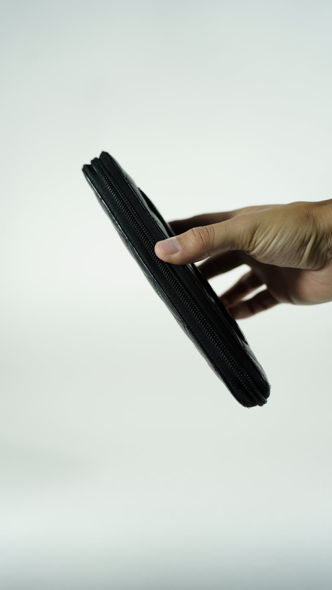 Chanel Cambon CC Jumbo Long Zippy Wallet Black SF39