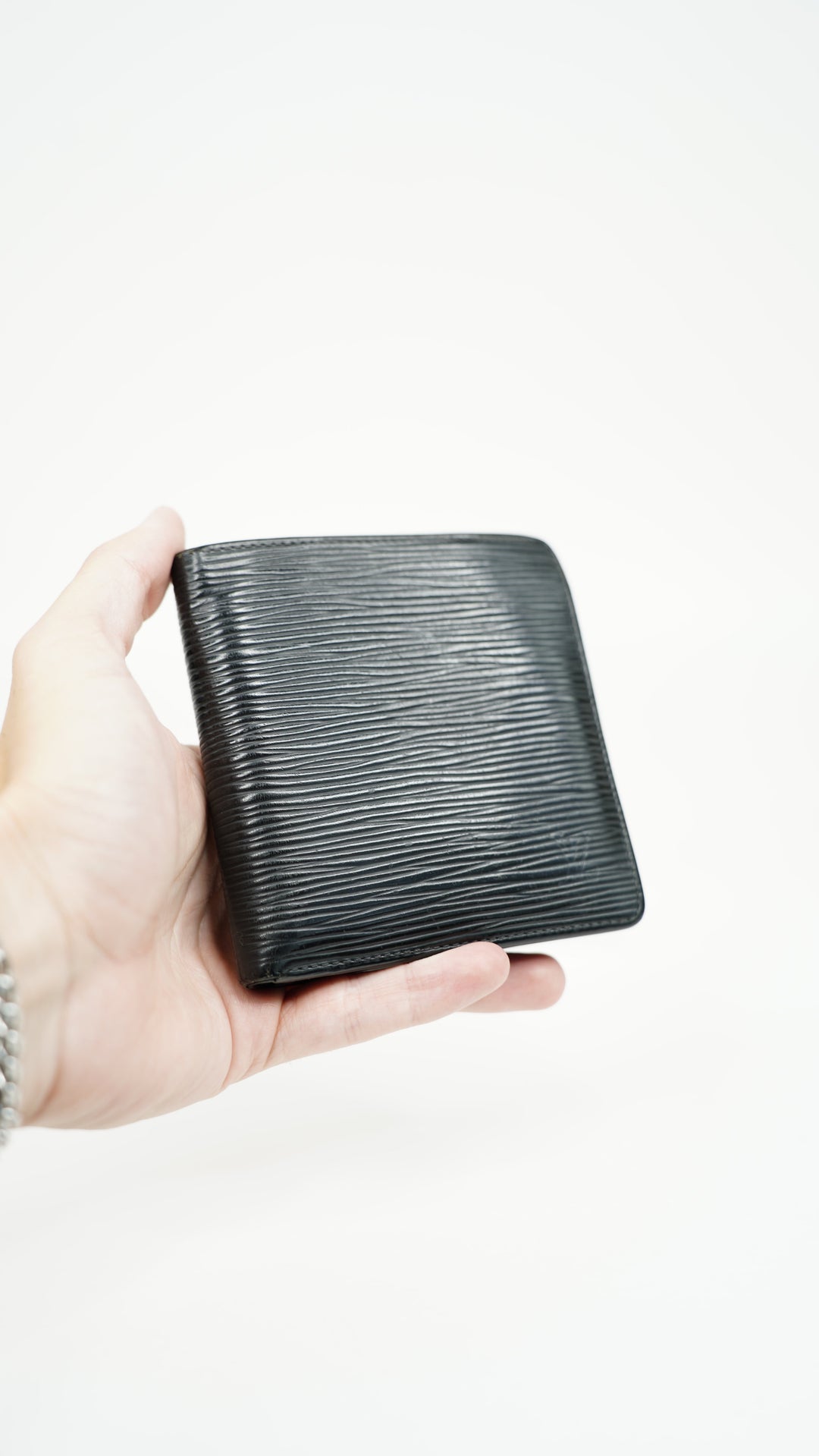 Louis Vuitton Epi Marco Bifold Wallet Black BM32