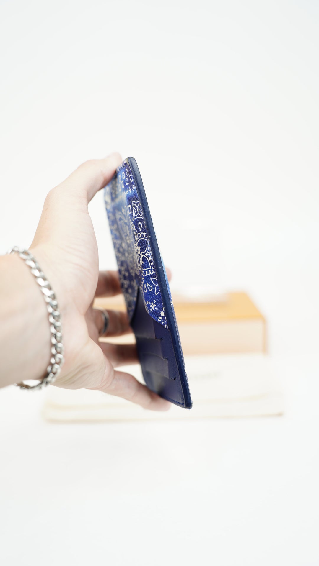 Louis Vuitton Monogram Bandanna Coin/Card Holder Wallet BM6