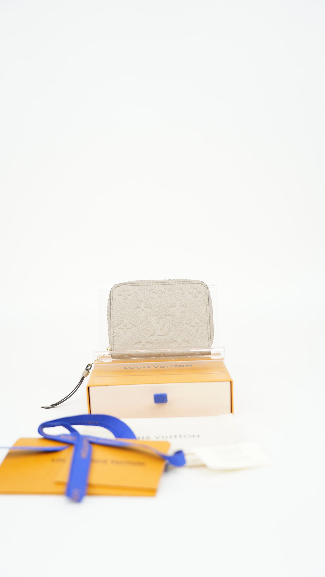 Louis Vuitton Empreinte Monogram Compact Zippy Coin Wallet Beige BM45