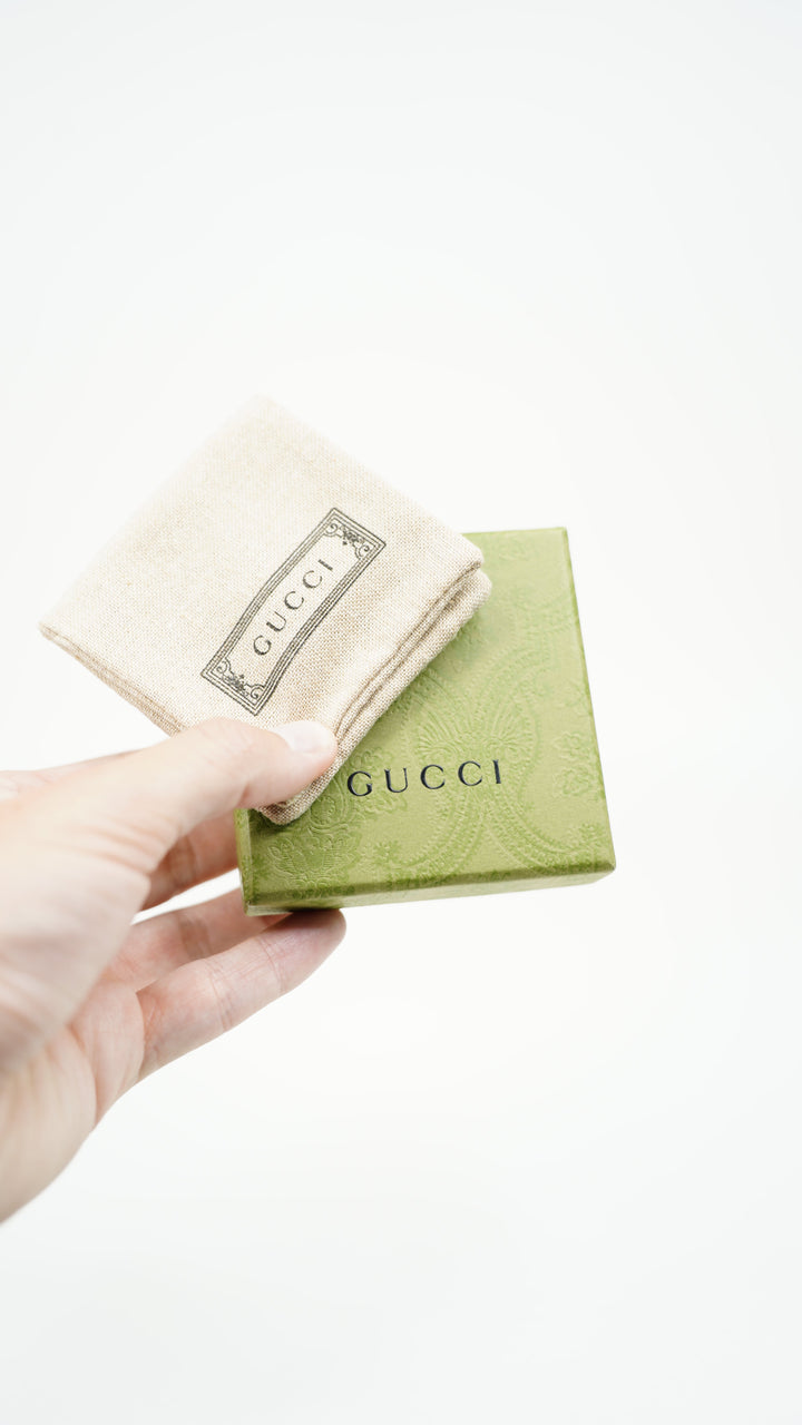 Gucci Interlocking G Arabesque 925 Silver Necklace BM39