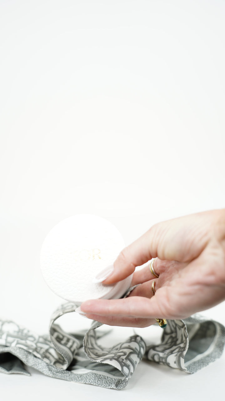 Dior Silk Scarf Gray BM38