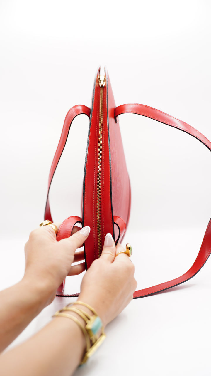 Louis Vuitton Epi Red PM Saint-Jacques Tote Bag SF45
