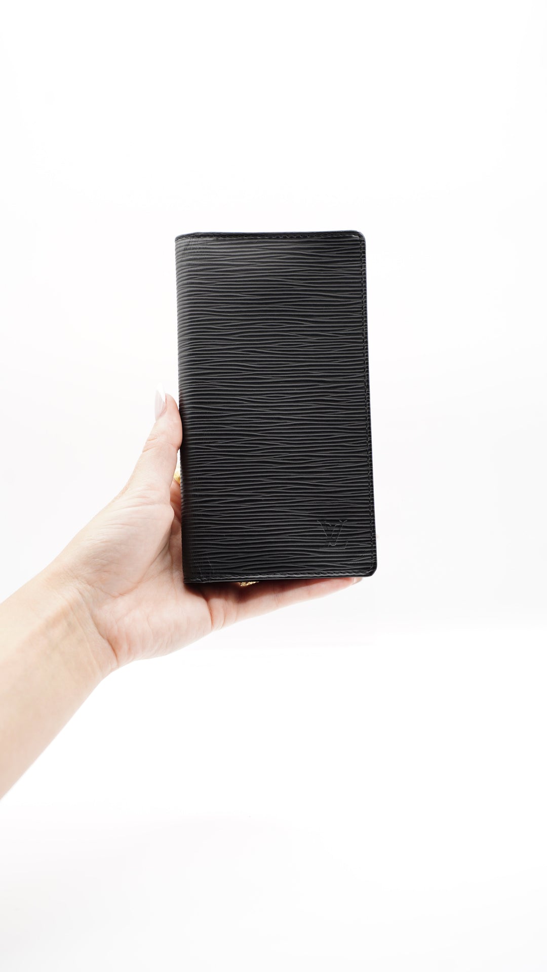 Louis Vuitton Epi Long Travel Bifold Wallet Black HI3