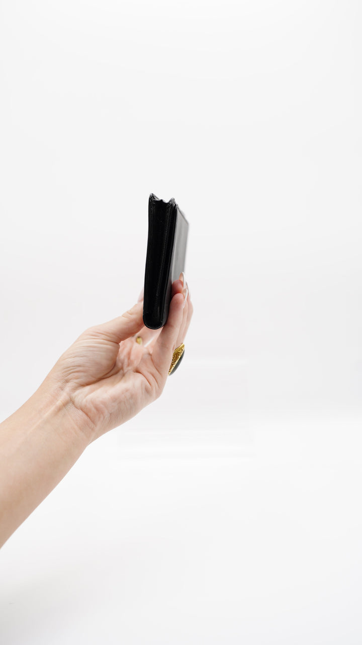 Louis Vuitton Epi Long Travel Bifold Wallet Black HI3