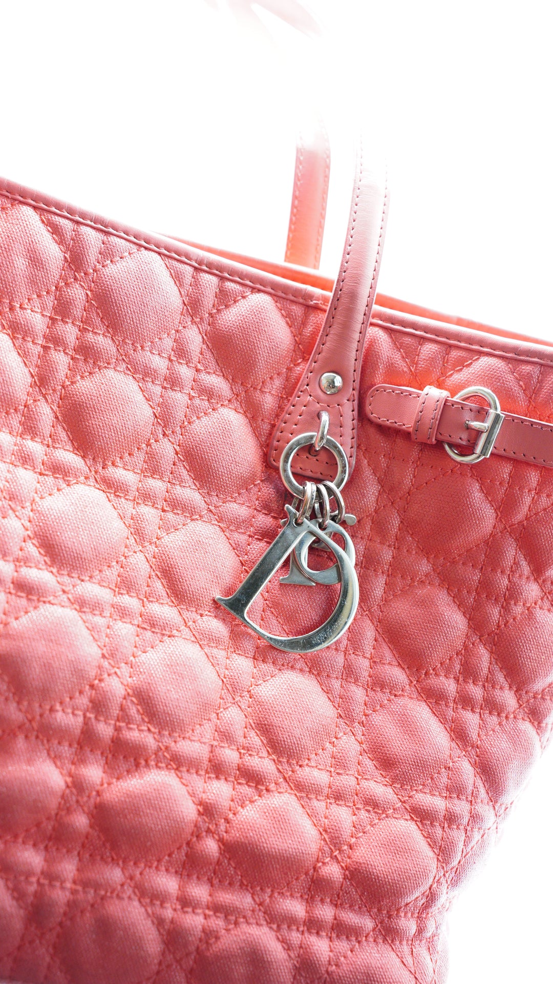 Dior Lady Dior Quilted Leather Shoulder Bag Light Pink HI68