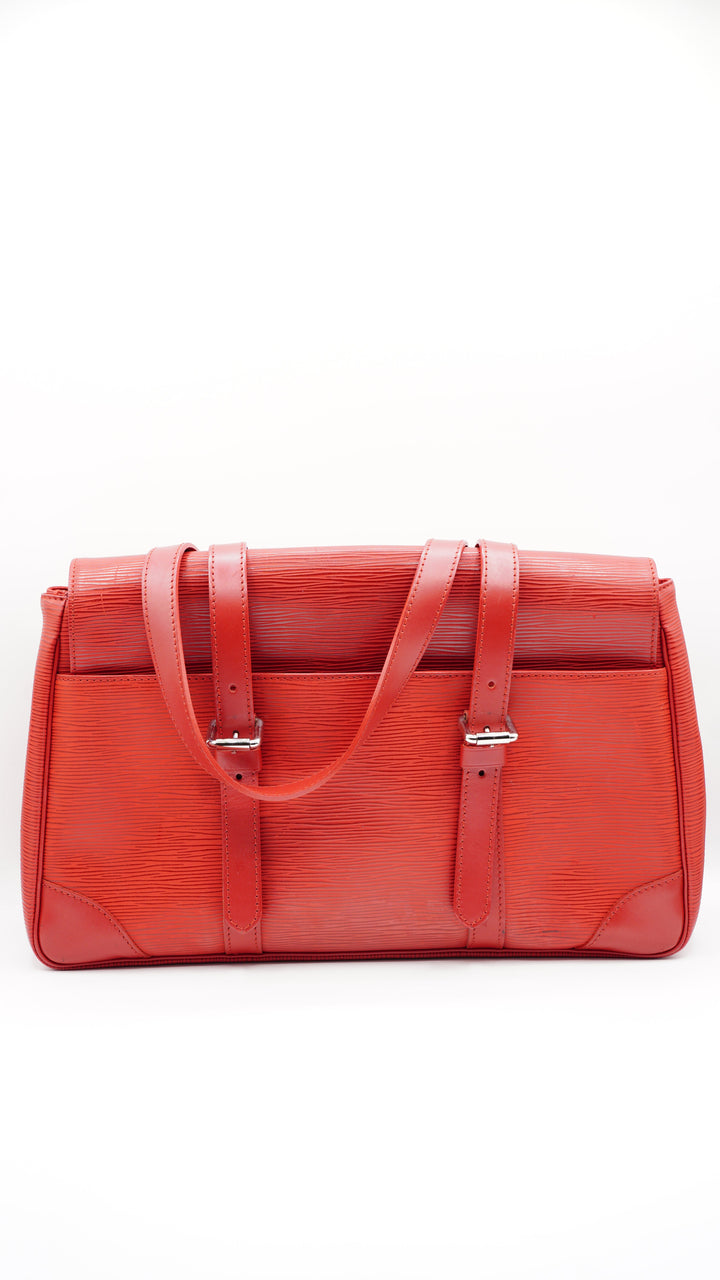 Louis Vuitton Epi Red Segur MM Shoulder Bag HI80