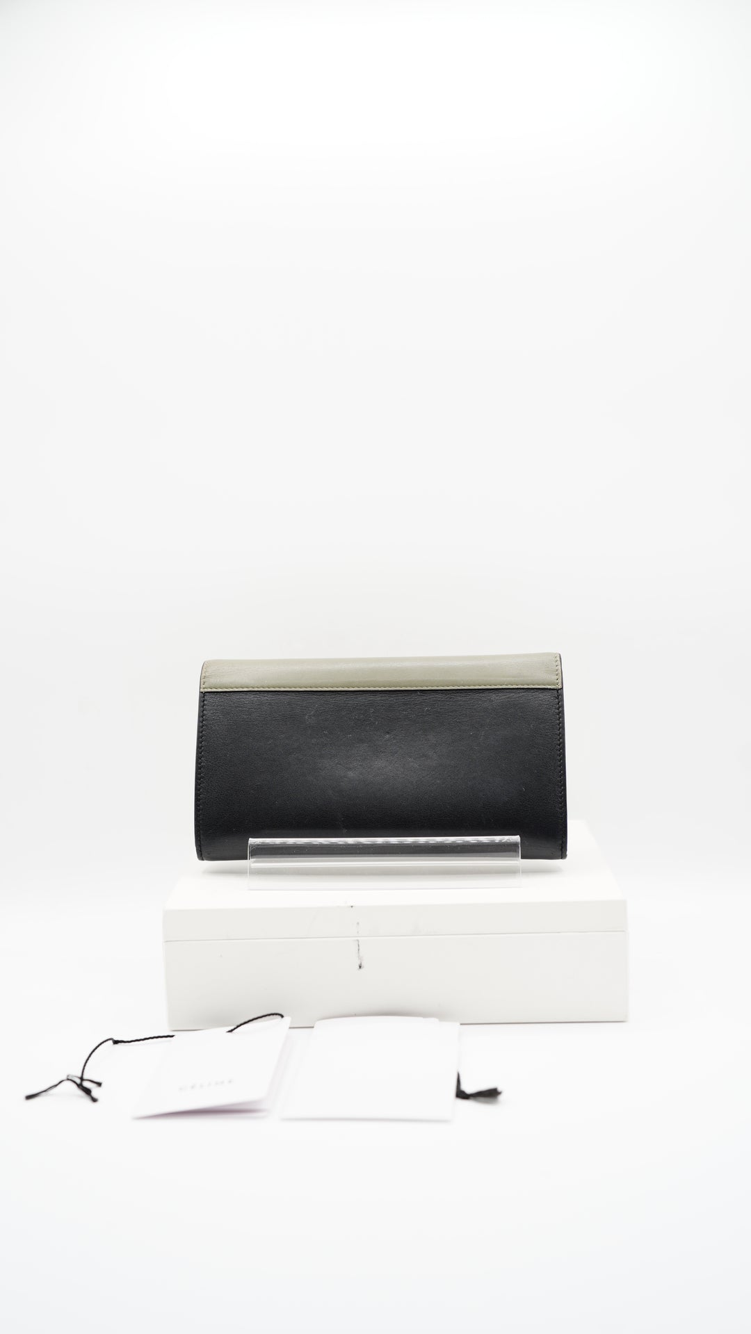 Celine Smooth Calfskin Block Trifold Envelope Wallet w/Full Inclusion SU1