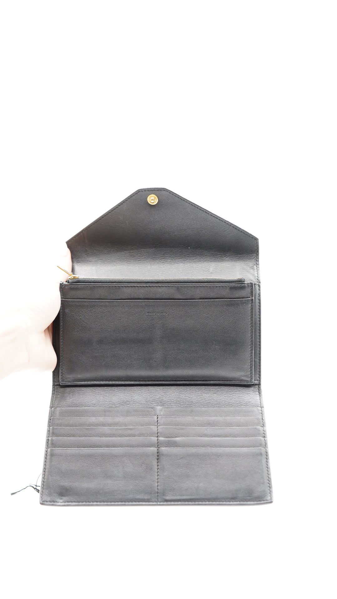 Celine Smooth Calfskin Block Trifold Envelope Wallet w/Full Inclusion SU1
