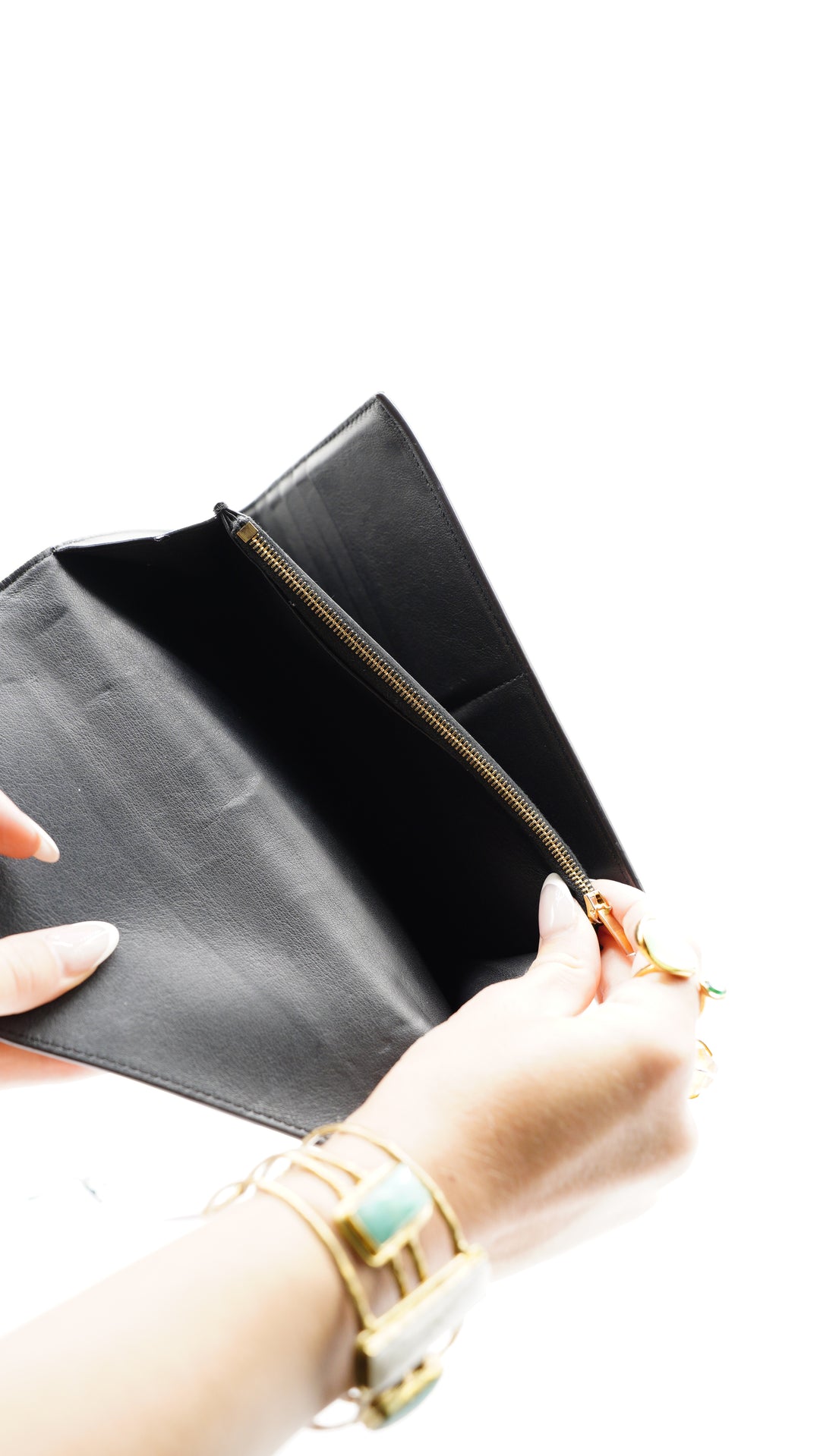 Celine Smooth Calfskin Block Trifold Envelope Wallet w/Full Inclusion SU1