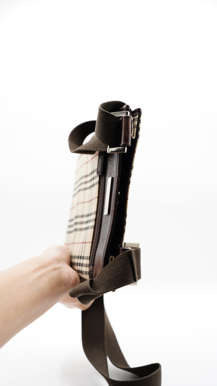 Burberry Nova Check Crossbody Bag Beige #103