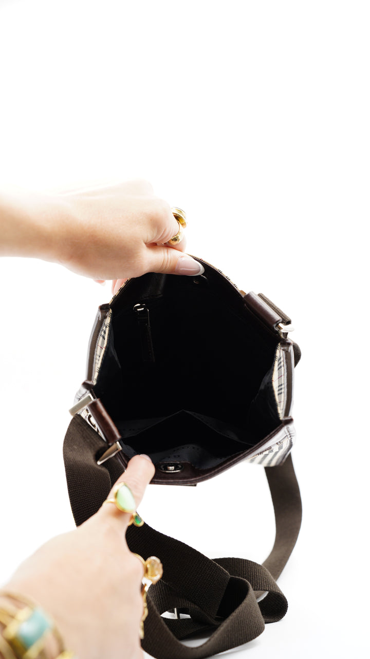 Burberry Nova Check Crossbody Bag Beige #103